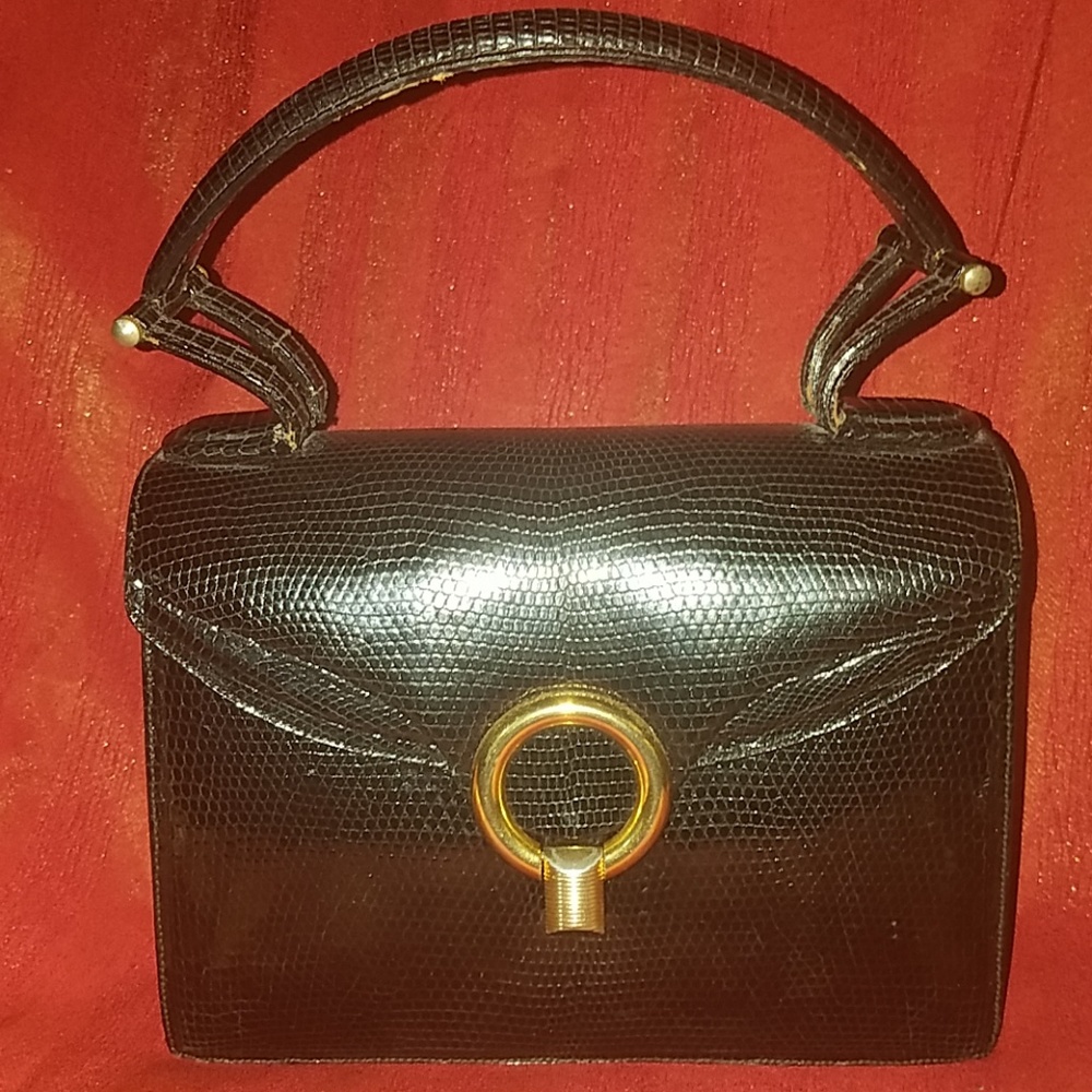 Vintage Finesse Lizard skin bag